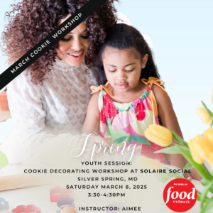 youth cookie decorating workshop at solaire social march 2025